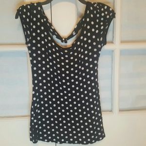 Black Polka Dot Tshirt